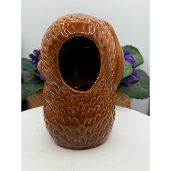 Vintage Ceramic Monkey Figurine Vase Planter Home Decor - Picture 2 of 5
